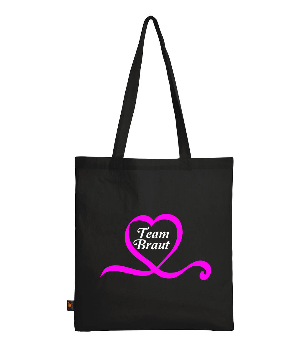Shirtinstyle Turnbeutel Mit Braut-Motiv – Pink, Ca. 12 Liter, Baumwolle, Für Junggesellinnenabschied